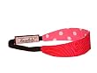 LocoLili! Reversible Headbands: Red Pink Swirl/Pink White Spots -X Small
