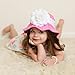 Melondipity Pinks and Caicos Baby Sun Hat with Large White Flower