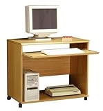 RUSH Computer Cart, Heirlooms, Oak Veneer finish, 30.5H x 36W x 20D