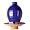Beehive Bird Seed Feeder - Handthrown Stoneware Pottery, Royal Blue
