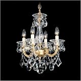 Schonbek 5344 47A La Scala 4 Light Mini Chandelier in Antique Pewter with Clear Swarovski Spectra crystal 41EJP3tPQRL. SL160 Schonbek 5344 47A La Scala 4 Light Mini Chandelier in Antique Pewter with Clear Swarovski Spectra crystal