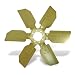 Flex-a-lite 5919 Gold Steel, Aluminum bladed 19" Reverse Rotation O.E. Replacement Fan