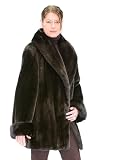 Fur Jacket Ranch Mink-Large Shawl Fur Collar