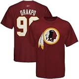 NFL Reebok Washington Redskins #98 Brian Orakpo Burgundy Scrimmage Gear T-shirt (Small)
