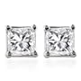 10k White Gold Princess-Cut Diamond Stud Earrings (1/2 cttw, J-K Color, I2-I3 Clarity)