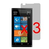 Luxmo Clear LCD Film Guard Screen Protector for AT&T Nokia Lumia 900 x3 -Clear