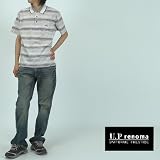 (ユーピーレノマ)U.P renoma ポロシャツ メンズ ボーダー チェック イタリア糸使用 半袖