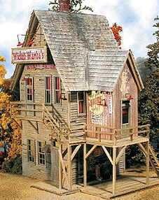 BAR MILLS S SCALE MODEL TRAIN BUILDINGS - WICKED WANDA'S KIT - 0963