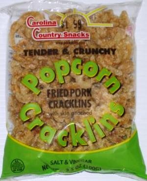 Popcorn Cracklins Salt & Vinegar 12-3oz pkg. by Country Snacks Manufacturing, Inc.