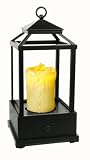 HoMedics WFL-CANRUS EnviraScape Illuminated Rustic Lantern Candle Fountain, Bronze