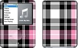 Pink Plaid Design Protective Decal Skin Sticker for Apple iPod nano 3G (3rd Generation) 4GB/ 8GB Player