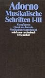 Adorno, Theodor W., Bd.16 : Musikalische Schriften I-III - Theodor W. Adorno