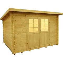 Gartenhaus Lyon 1 Ger�tehaus Schuppen Blockhaus ca. 320 x 220 cm 28 mm