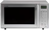 Sharp R898SLM Family Silver 26L 900W/1850W Double Grill Convection Microwave Oven