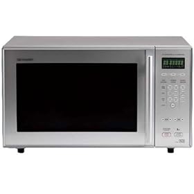 Sharp R898SLM Family Silver 26L 900W/1850W Double Grill Convection Microwave Oven