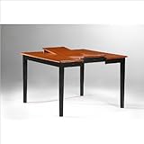 Counter Height Dining Table with Butterfly Leaf and Cherry Top in Black Fin ....