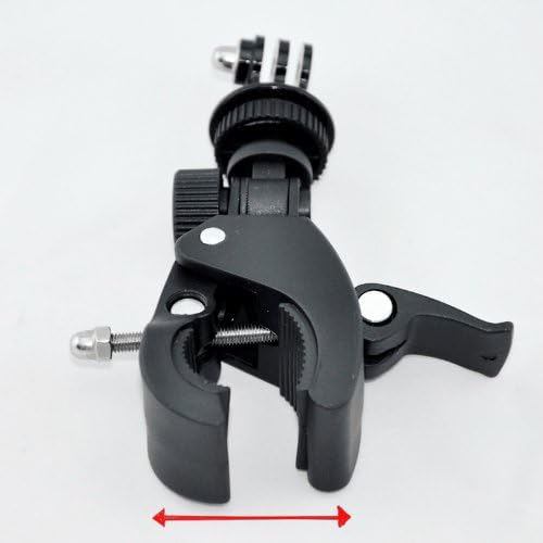 Camera Handlebar Seatpost Clamp Roll Bar Mount + Mounting Adapter for GoPro Hero 3+ 3 2 1