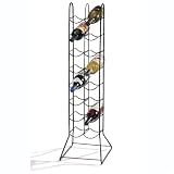 16 Bottle Black Townhouse Wine Rack by Spectrum