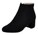 Serene Womens Comfortable Classic Suede Round Toe Heeled Ankle Boots