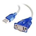 Cables To Go 18" Port Authority USB Serial DB9 Adapter Cable - Blue (26886)