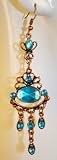 Sakas Bronze / Copper Toned Metal Chandelier Earrings