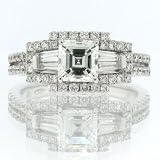 1.78ct Asscher Cut Diamond Engagement Anniversary Ring