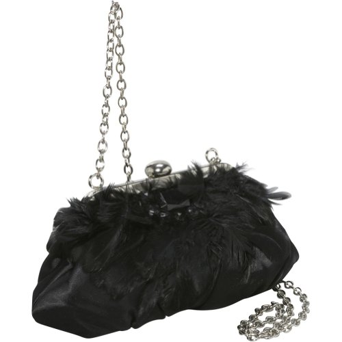 Coloriffics Handbags Satin w/ Feather Accents