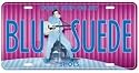 Elvis Presley License Plate BLU SUEDE SHOES