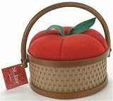 Dritz Apple Sewing Basket-7-1/4'' Round 5'' Tall