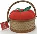Dritz Apple Sewing Basket-7-1/4'' Round 5'' Tall