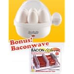 Egg Genie Electric Egg Cooker w/Bonus Baconwave
