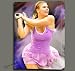 MARIA SHARAPOVA DIGITAL OIL PAINTING ON CANVAS MOUNTED W GALLERY WRAP STLE FRAMING 20X29X1.5"