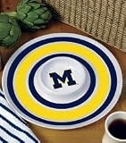 Michigan Wolverines 14 Melamine Chip and Dip