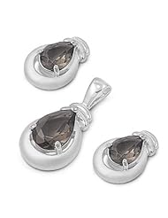 Sterling Silver Sets With Cubic Zirconia