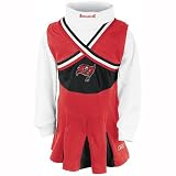 Reebok Tampa Bay Buccaneers Girls 7-16 Cheerleader Jumper with Turtleneck