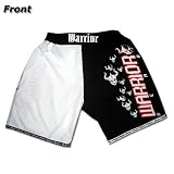 Review   / WARRIOR WEAR BLACK/WHITE MMA FIGHT SHORTS SIZE 40