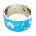 Zirconite Turquoise Cowboy Enamel Bracelet&nbsp;