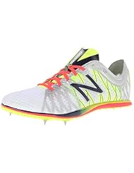Shoes: New Balance Mens MLD5000 Long Distance Spike Running Shoe,Silver/Blue,11 D US - New Balance