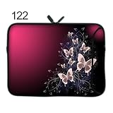 15.6 inch 15 inch Compact Neoprene Laptop Sleeve Printed with beautiful patterns with Double Zipper Double Side...