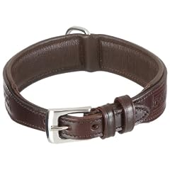 Nobby 78362-03 Leder Halsband "CANDURO" L: 45 cm, B: 30 mm braun