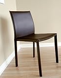 Contemporary Burridge Brown Leather Dining Chair