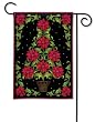 Poinsettia Topiary Garden Flag