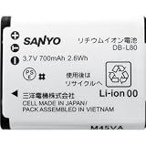 SANYO Xacti用 リチウムイオン電池 DB-L80