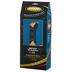 Click here to buy Maxar Wrist Splint With Fixed Thumb, Left by Maxar.