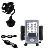 PalmOne Tungsten T Auto Cup Holder with Car Charger - Uses Gomadic TipExchange