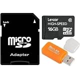 Buy Lexar 16GB Mobile MicroSDHC Card Class 10 High-Speed Micro SDHC Upto 12MB s Write...