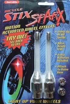 Buztronics Stixsparx Rainbow L E D Wheelchair Valve Cap Lights