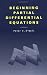 Book Beginning Partial Differential Equations