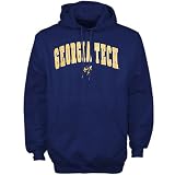 Georgia Tech Yellow Jackets Navy Blue Mascot One Hoody Sweatshirt