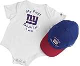 New York Giants Boys Newborn 6-9 mos. My First Cap & Bodysuit Set